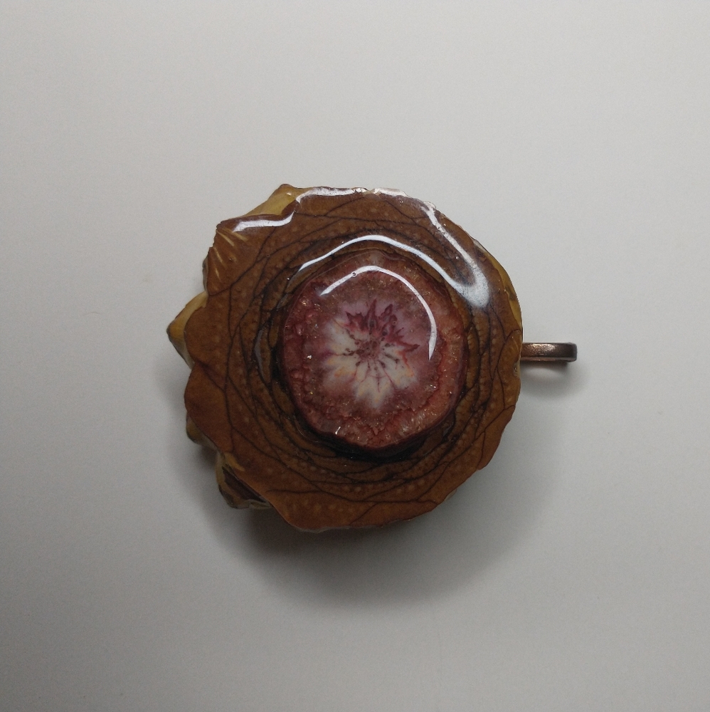 Solar Quartz Pinecone Pendant - Picture 3 of 5